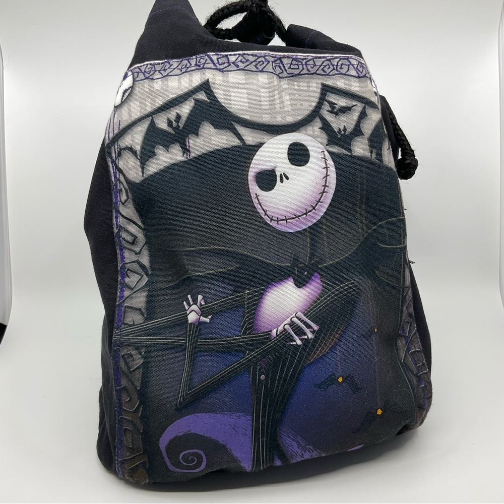 Disney Parks Nightmare Before Christmas Jack Skellington Drawstring Backpack